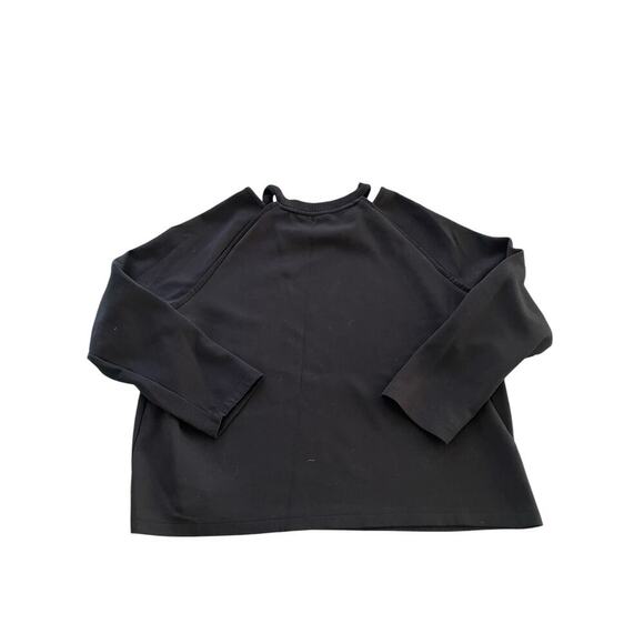 Chicos Zenergy Casual Pullover Sweater Peek A Boo Shoulder Cut Out US Size 12/14 - Picture 2 of 6